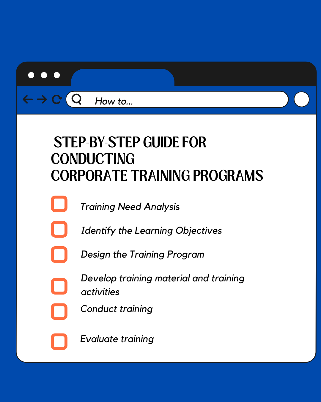 How To Conduct Effective Corporate Training Programs