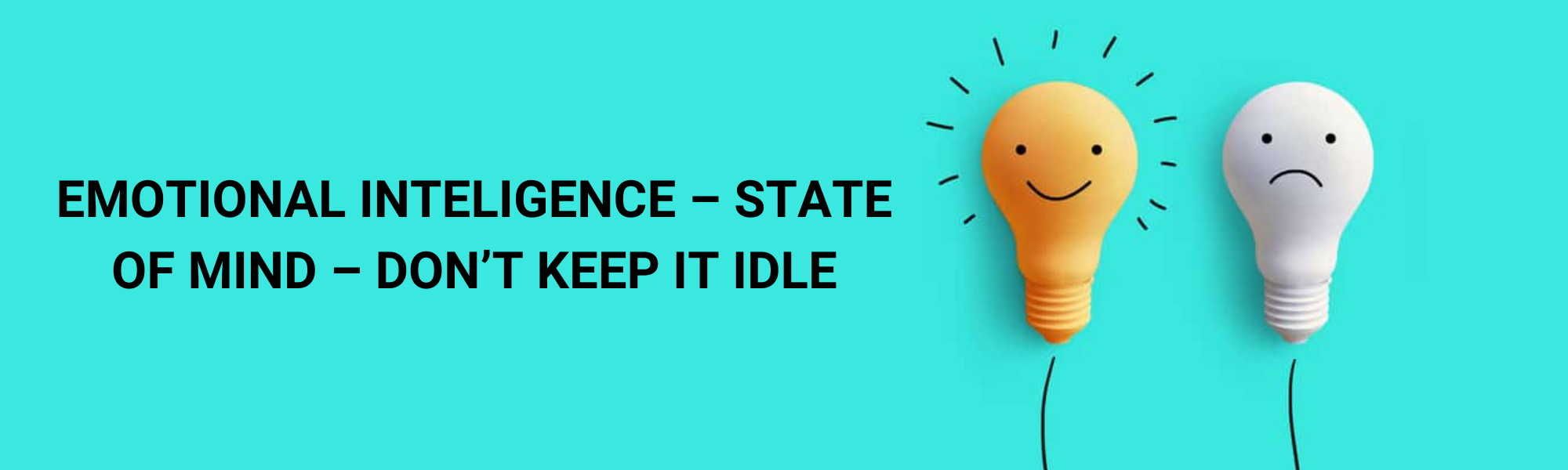 EMOTIONAL INTELIGENCE – STATE OF MIND – DON’T KEEP IT IDLE