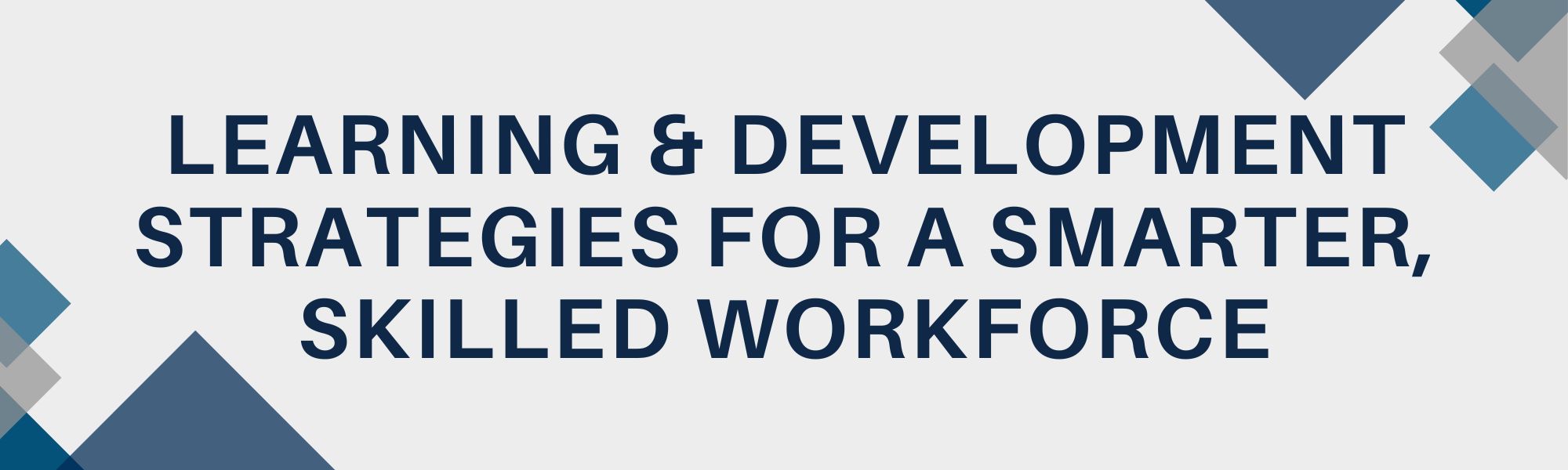 Learning & Development Strategies for a smarter, skilled workforce