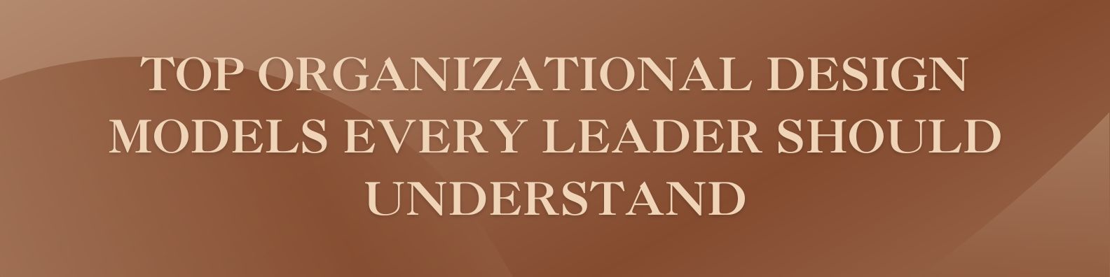 Top Organisational Design models every leader should understand