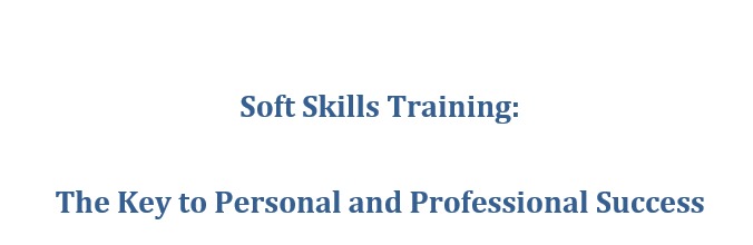 Soft Skills Training